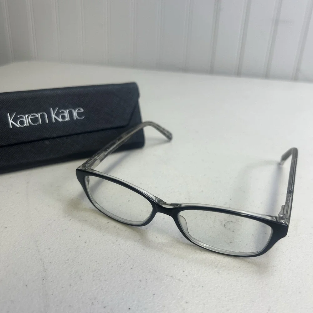 Karen Kane Petites‎ Eyeglasses Black Lace Designer Frames Only Black 48-13-135